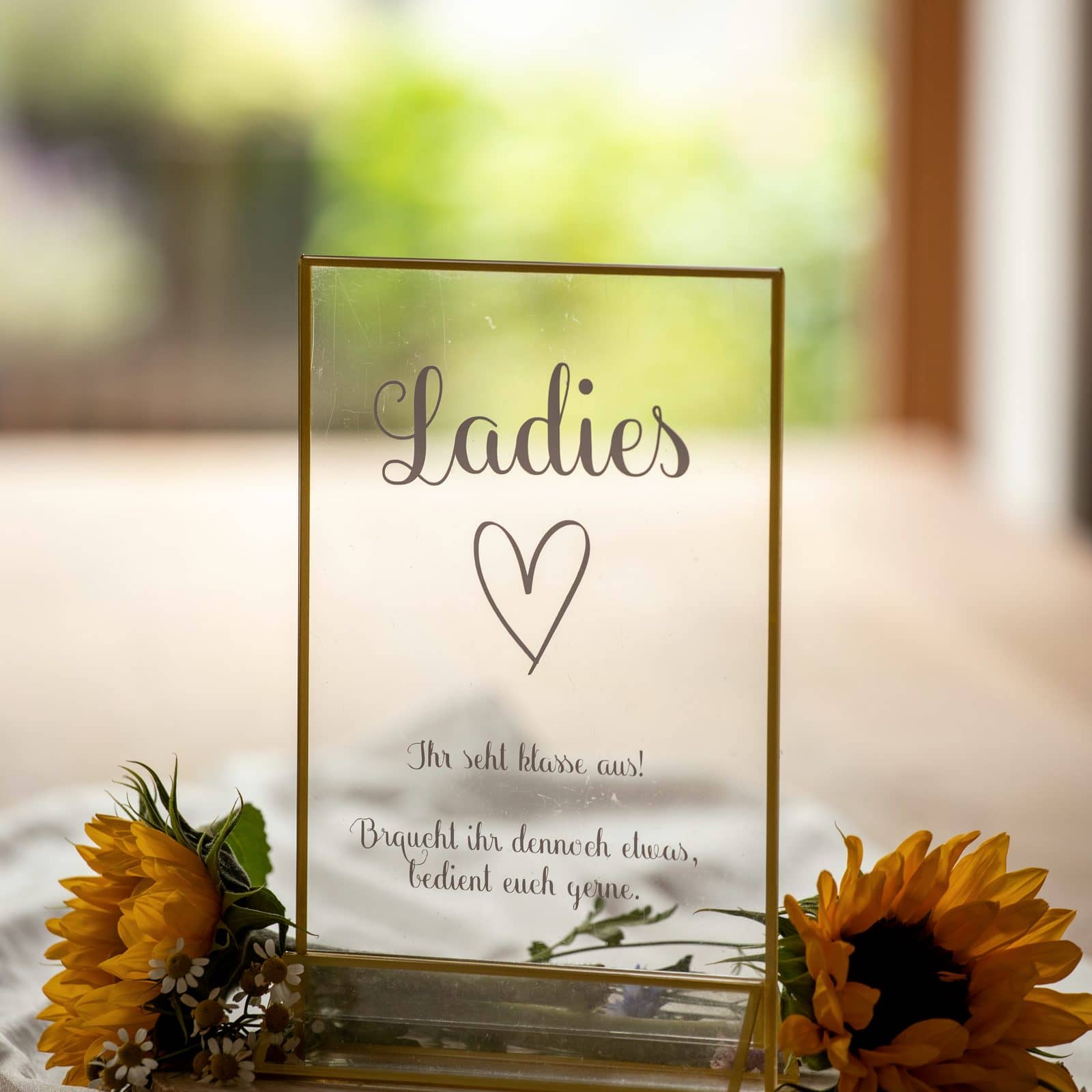Notfall-Korb-Schild „Ladies“